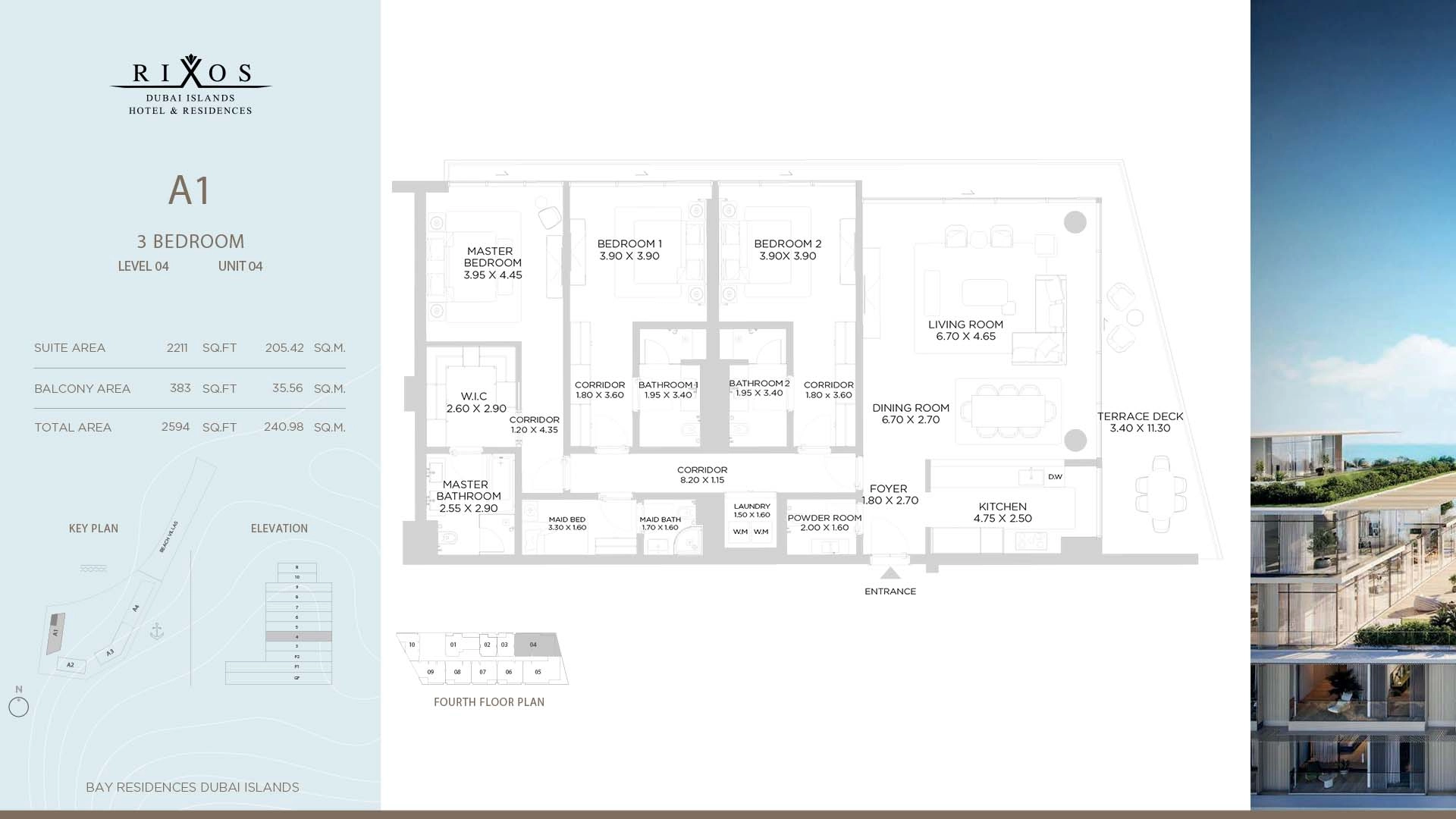3 BR - Type A